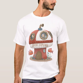 Pore Explorer - Steampunk Toadstool Submarine T-S T Shirt