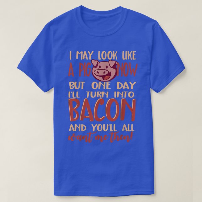 Pork Bacon Pig Keto Lover T Shirt  (Design framsida)