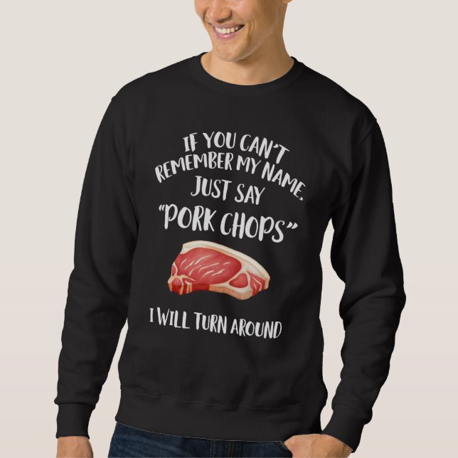 Pork Chop Apparel Awesome Chops Lång Ärmad Tröja (Framsida)