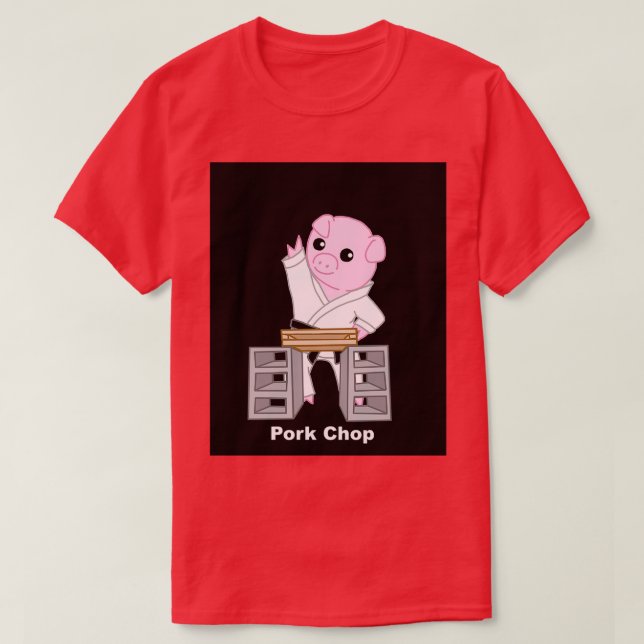 Pork Chop Graphic T Shirt (Design framsida)