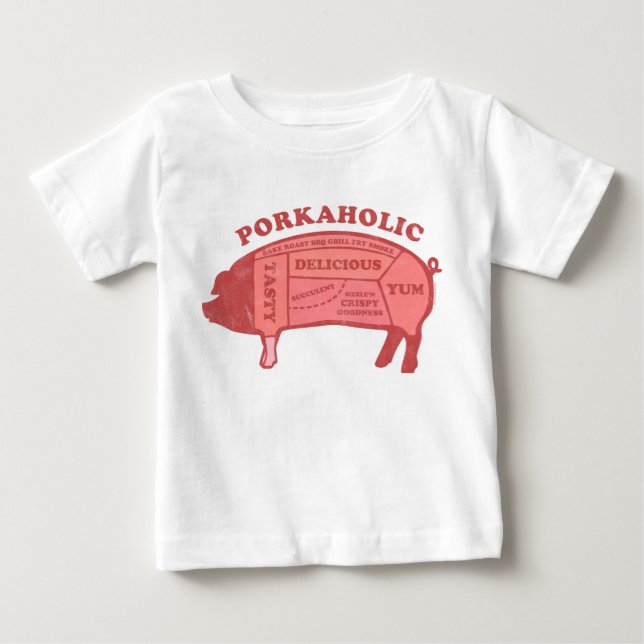 Porkaholic skjorta tröja (Framsida)