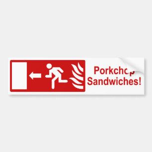 Porkchop skjuter in bildekalet bildekal