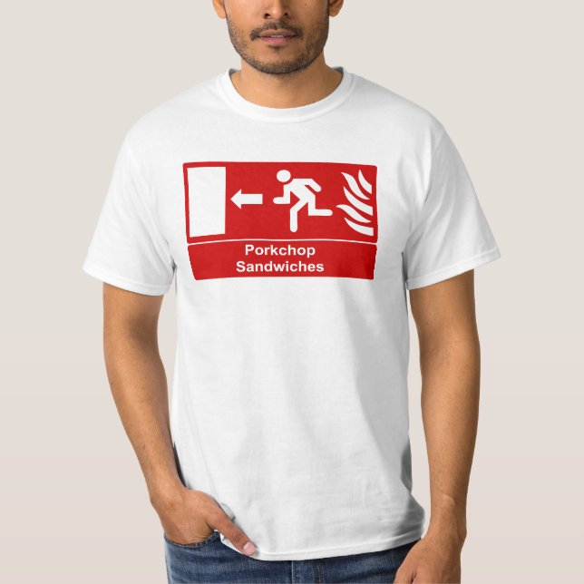 Porkchop smörgåsar t shirt (Framsida)