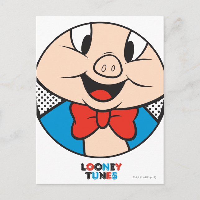 Porky Dotty Icon Vykort (Framsida)