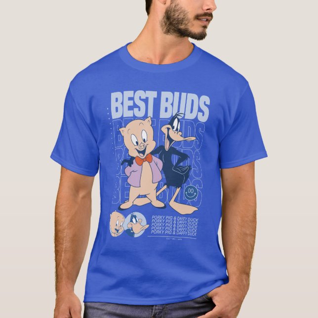 Porky Gris & DAFFY ANKA™ Best Buds T Shirt (Framsida)