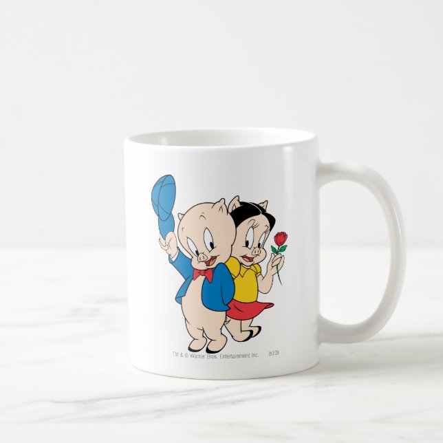 Porky Gris och Petunia Kaffemugg (Höger)