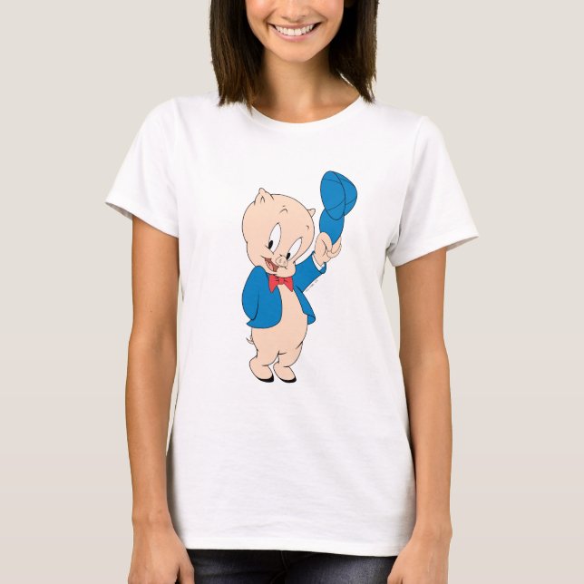 Porky Gris | Wave Hat T-shirt (Framsida)