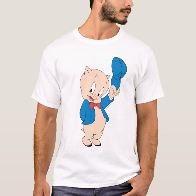 Porky Gris | Wave Hat T-shirt (Framsida)