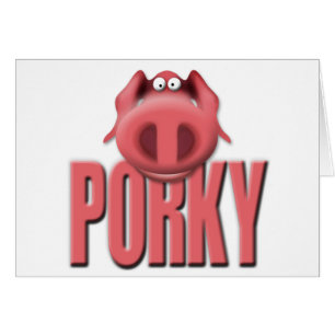 porky hälsningskort