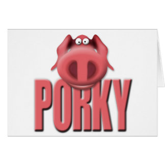 porky hälsningskort