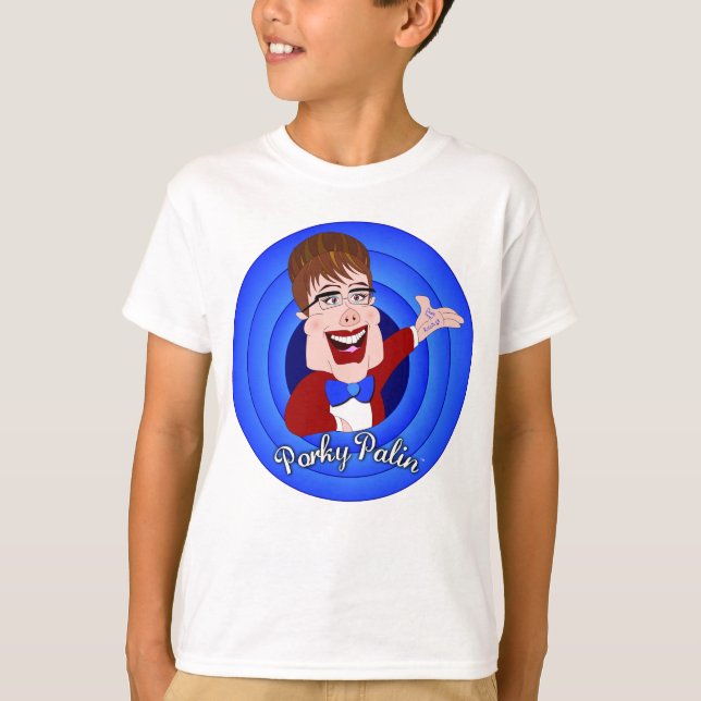Porky Palin - Boys Ringer Tshirt - 2 Sides T-shirt (Framsida)