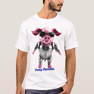 Porky Personas roliga Gris-tecken T Shirt