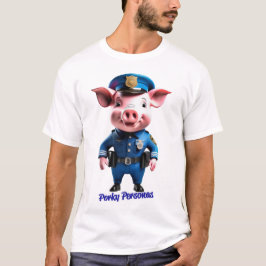Porky Personas roliga Gris-tecken T Shirt
