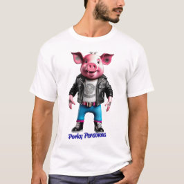 Porky Personas roliga Gris-tecken T Shirt
