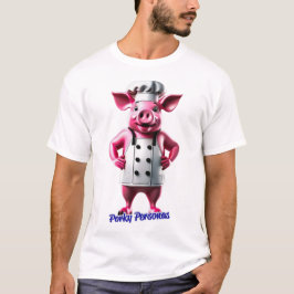 Porky Personas roligt gris tecken T Shirt