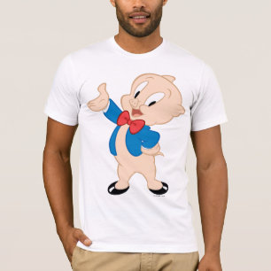 Porky Pig Klassisk Pose Tee Shirt