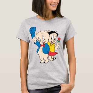 Porky Pig och Petunia Tee