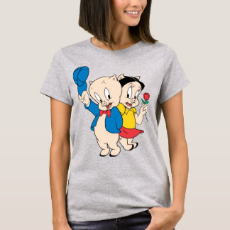 Porky Pig och Petunia Tee