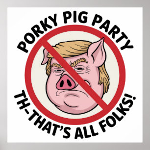 Porky Pig-partiet: Game Over för enpartistyre Poster