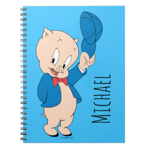 Porky Pig Viftande hatt Anteckningsbok