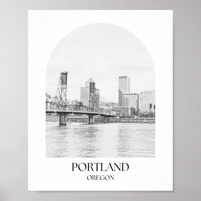Porland Oregon Arch Photo Print Poster (Framsidan)