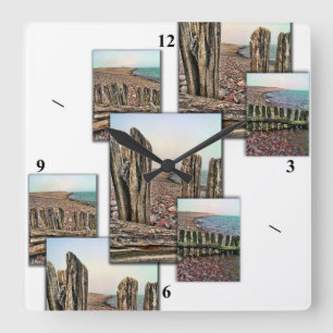 Porlock Triptych Fyrkantig Klocka
