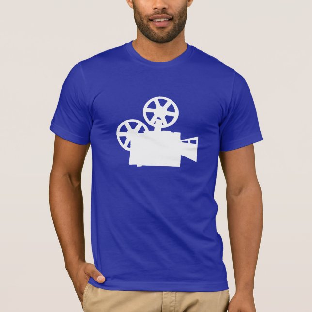Pornografisk filmkamera t-shirt (Framsida)