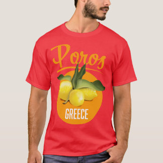 Poros Greece-reseaffisch T Shirt