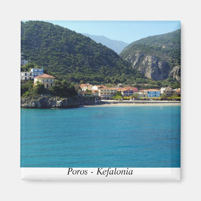 Poros - Kefalonia Magnet (Framsidan)