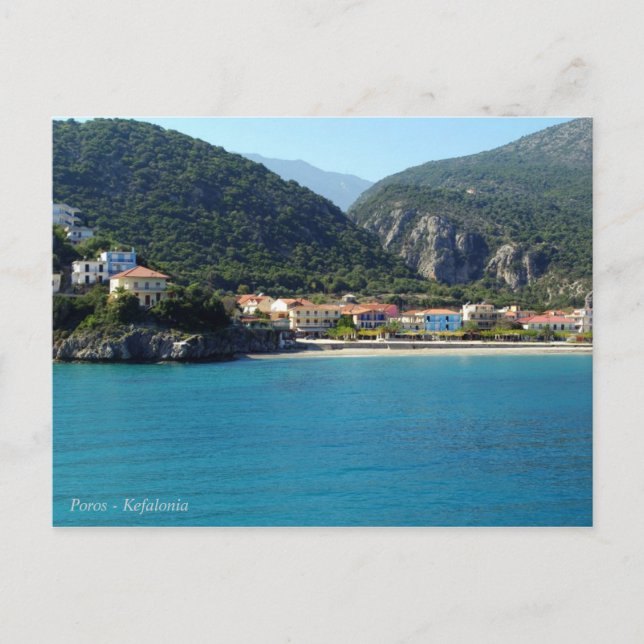 Poros - Kefalonia Vykort (Framsida)