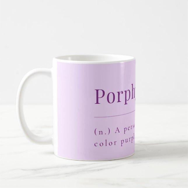 Porphyrophile: Lavender Mugg för Lila Enthusiast (Vänster)