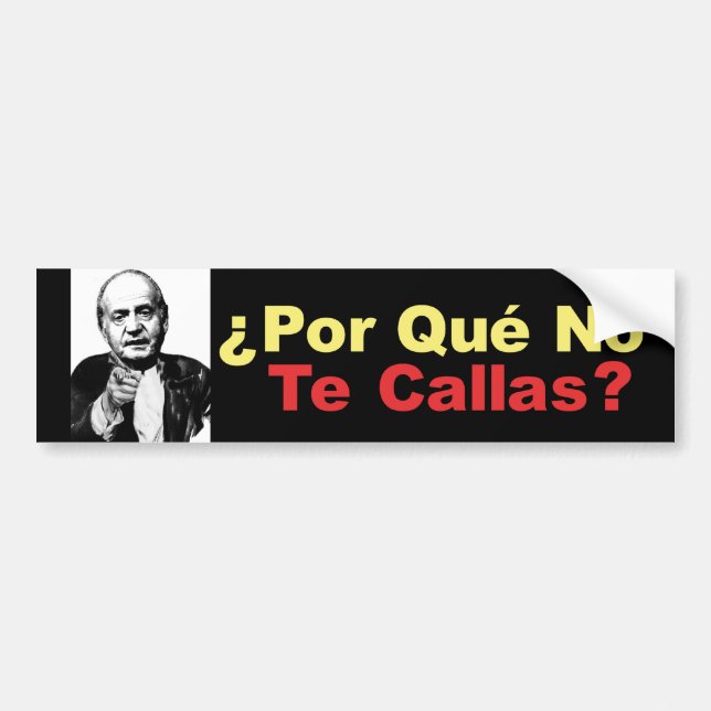 Porque inga Te Callas - bildekal (Framsidan)
