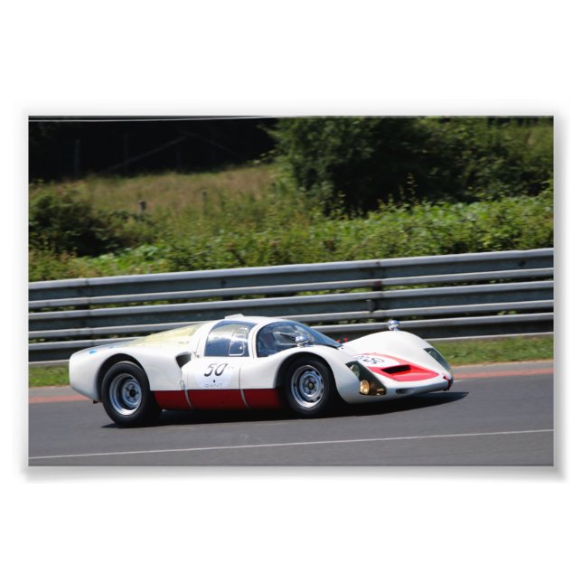 Porsche 906 Carrera 6 Le Mans Classic 2018 Fototryck (Framsidan)