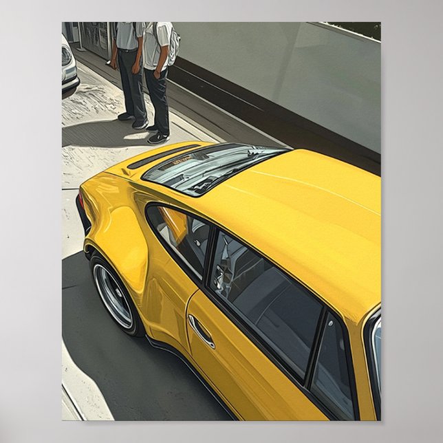 Porsche 911 poster (Framsidan)