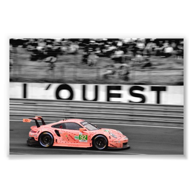 Porsche 911 RSR 24 timmars Le Mans 2018 Fototryck (Framsidan)