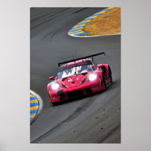 Porsche 911 RSR no85 24 timmar av Le Mans 2023 Poster