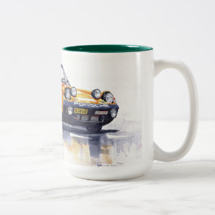 Porsche 914-6 GT Rally Två-Tonad Mugg