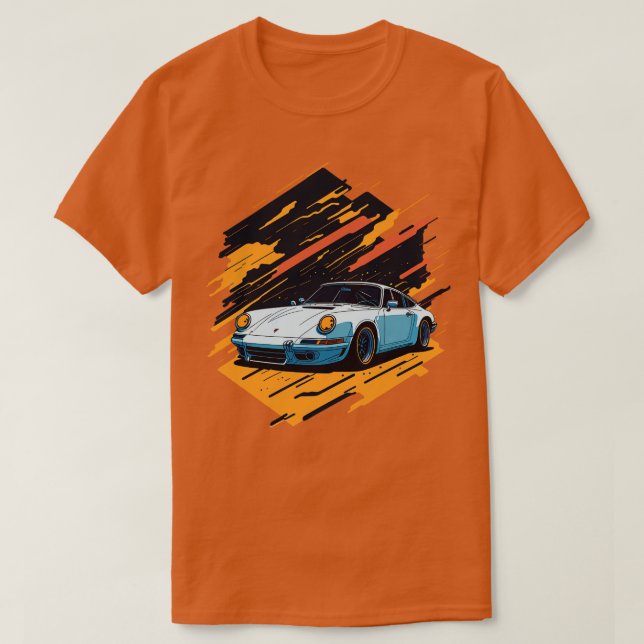 Porsche Älskare 4 T Shirt (Design framsida)