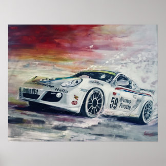Porsche, konst poster