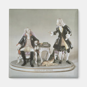 Porslinfigur av Frederick II av Prussia Magnet