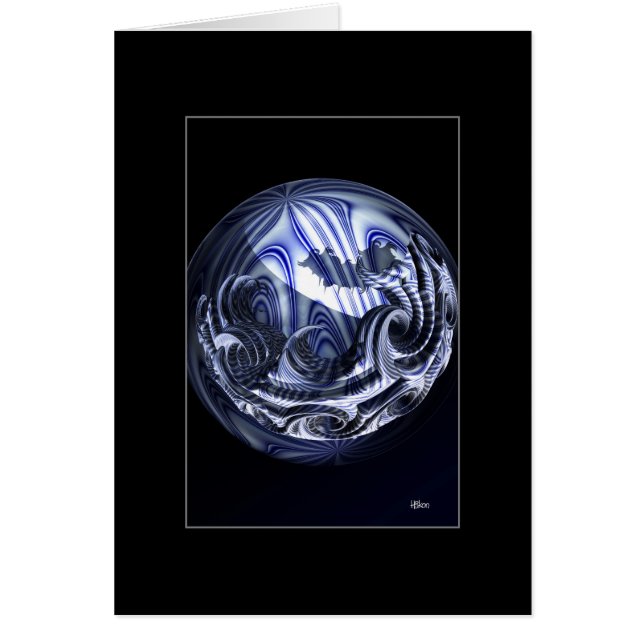 Porslinplanet Hälsningskort (Framsidan)