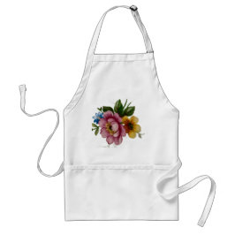 Porslinsinspirerad blomster förkläde