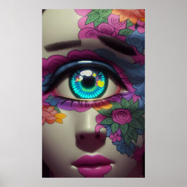 Porslinstillcykloperna har två eyebrows - Ken Gage Poster