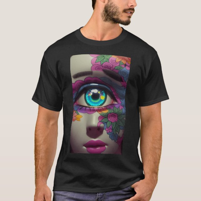 Porslinstillcykloperna har två eyebrows - Ken Gage T Shirt (Framsida)