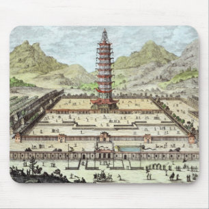 Porslintorn av Nanking, pläterar 12 från 'Ent Musmatta