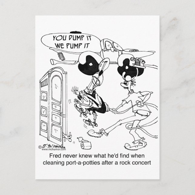 Port-a-Potty efter en konsert i Sten Vykort (Framsida)