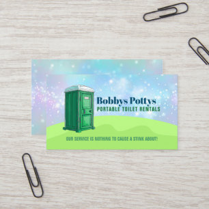 Port a Potty Slogans Visitkort