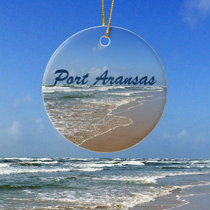 Port Aransas Beach i Texas Julgransprydnad Keramik