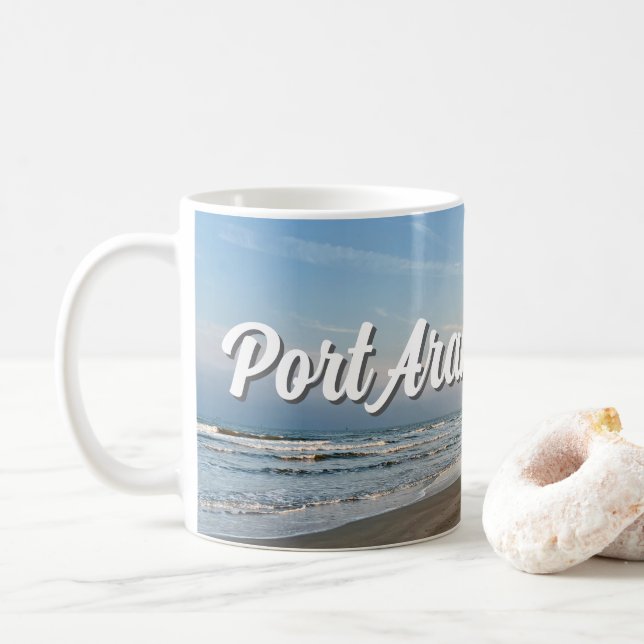 Port Aransas Beach Sunset Texas Photography Kaffemugg (Med munk)