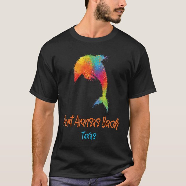 Port Aransas Beach  Texas  Souvenir T Shirt (Framsida)